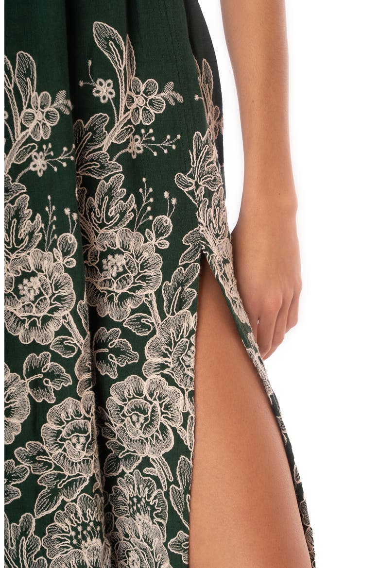 Smocked Cover-Up Dress, Alternate, color, GREEN