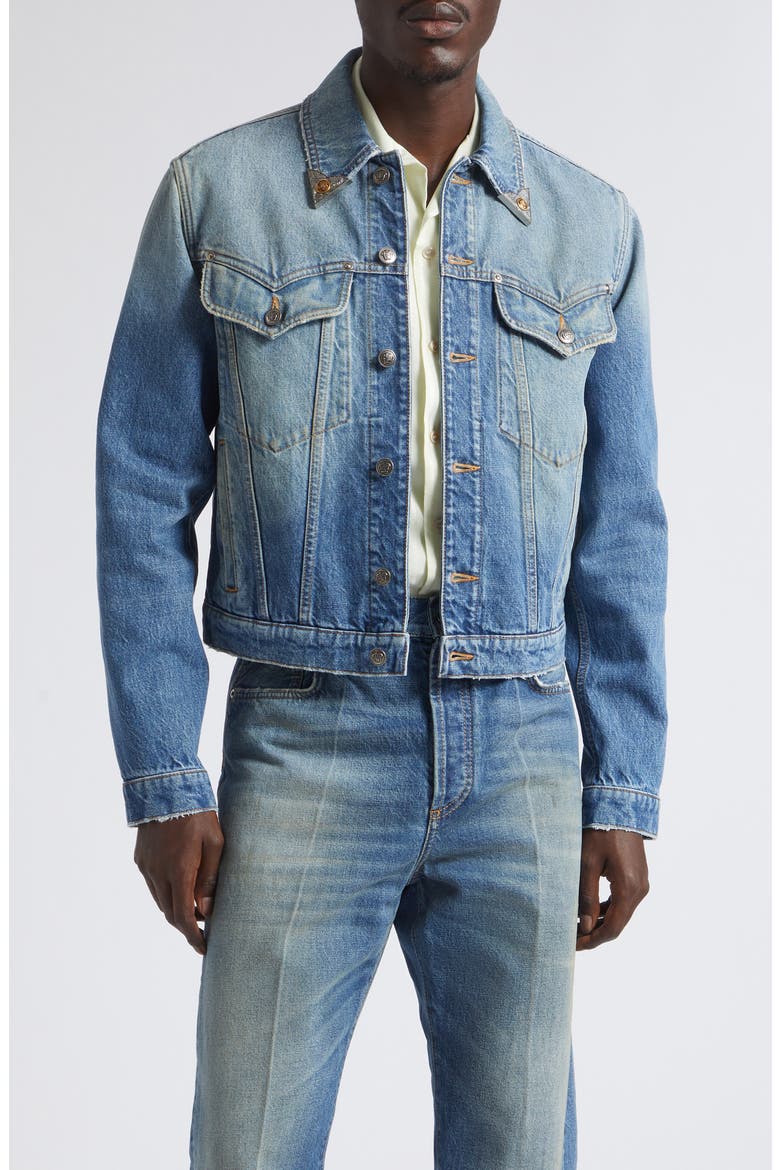 Denim Jacket, Main, color, MEDIUM BLUE