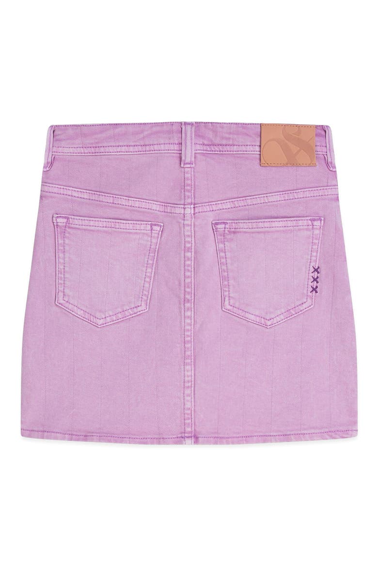 Kids' Denim Miniskirt, Alternate, color, AFRICAN VIOLET
