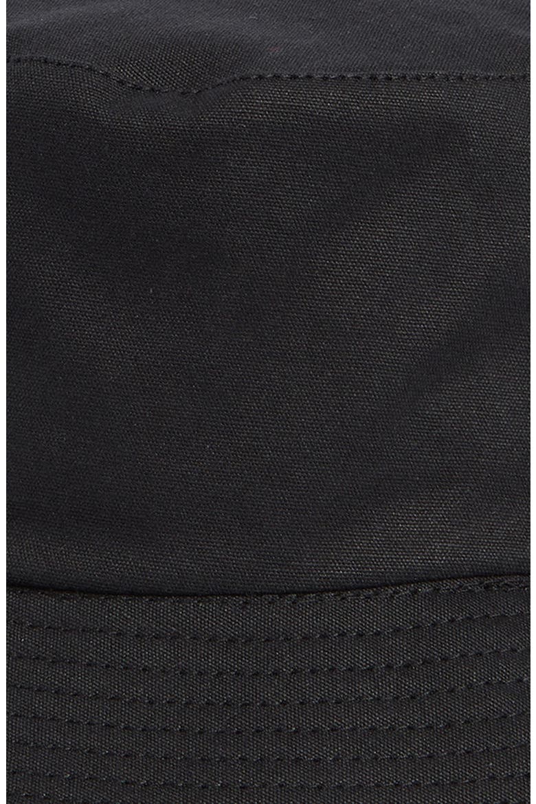 Cotton Canvas Bucket Hat, Alternate, color, BLACK