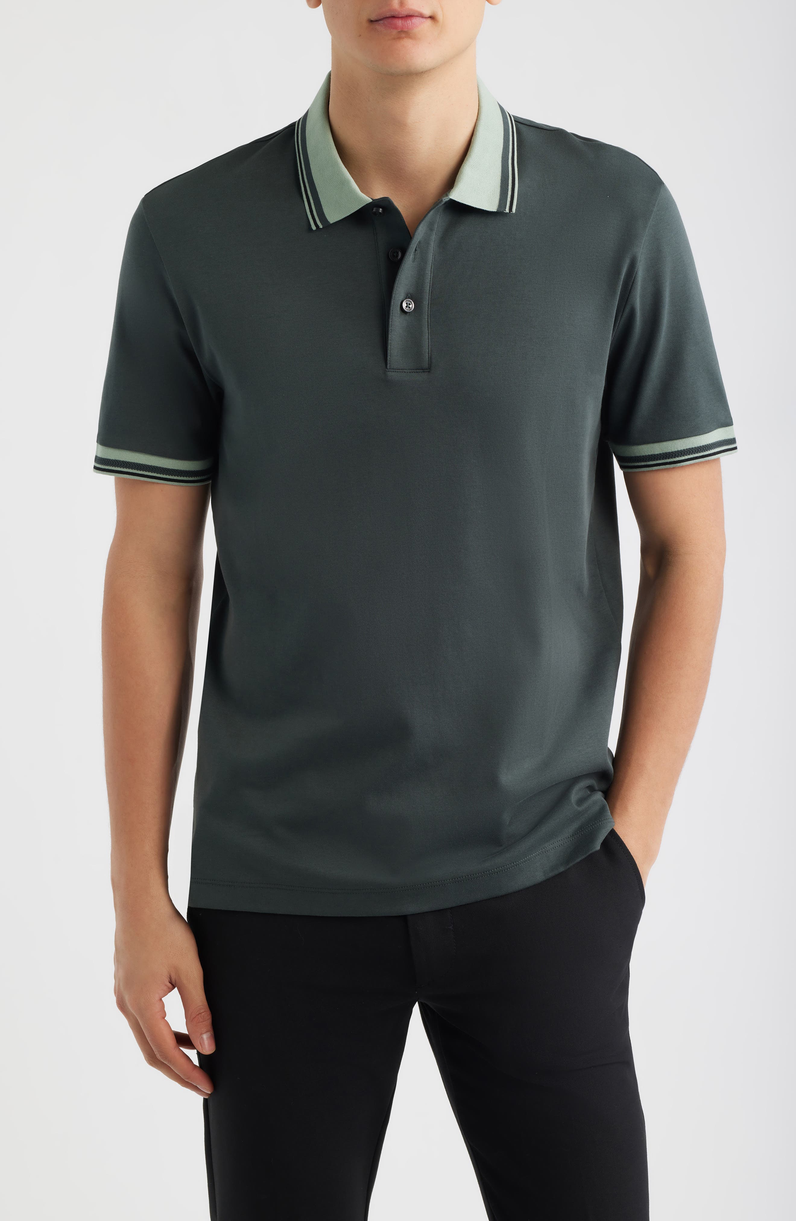 Parlay Tipped Cotton Polo - image 3