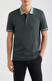 BOSS Parlay Tipped Cotton Polo