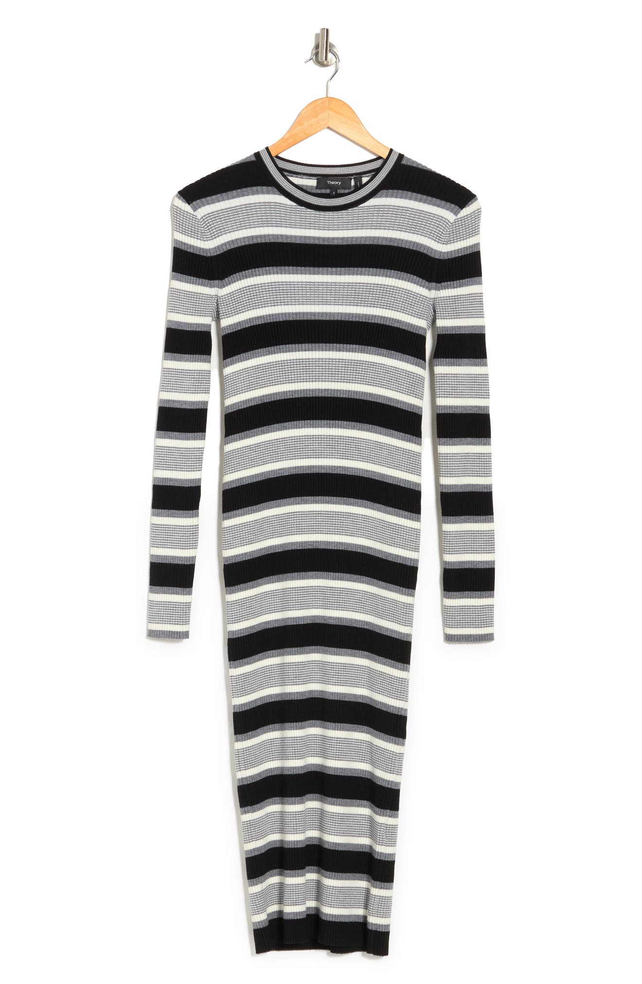 Theory Single Stripe Ribbed Knit Dress (Women) | Nordstromrack
