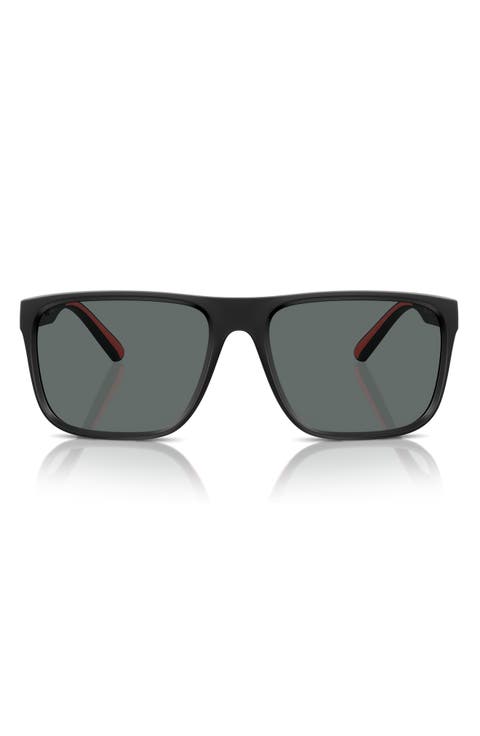 59mm Polarized Square Sunglasses