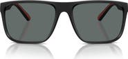Scuderia Ferrari 59mm Polarized Square Sunglasses