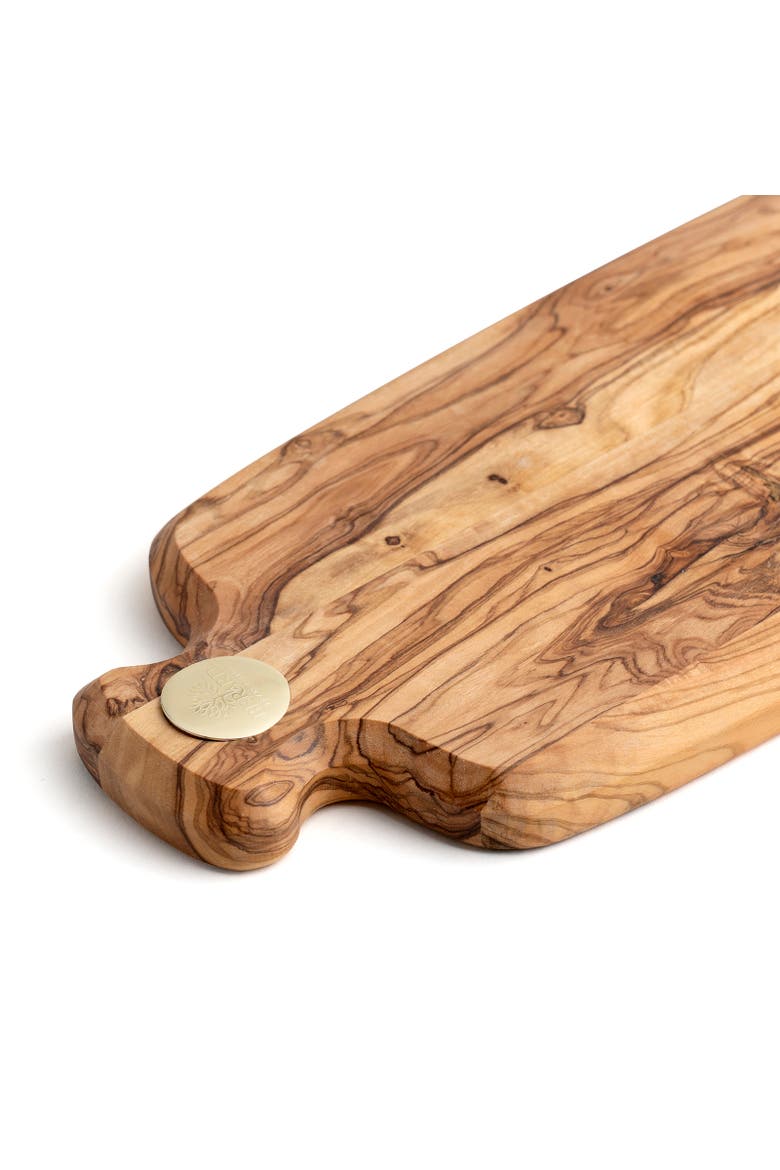 Olive Wood Cutting Board, 16.5" x 5.5" x 0.75", Alternate, color, Brown