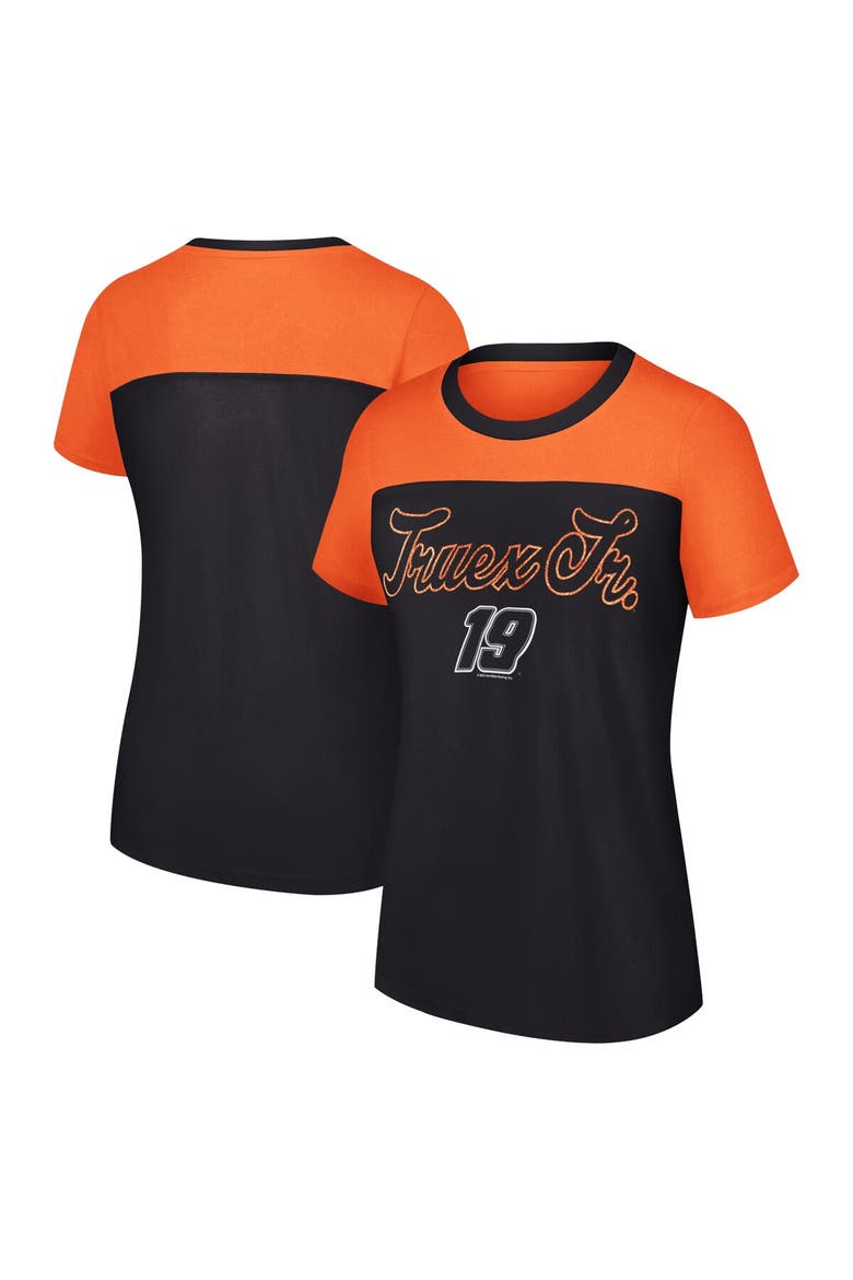 Women's G-III 4Her by Carl Banks Black Martin Truex Jr Cheer Color Blocked T-Shirt, Main, color, Black