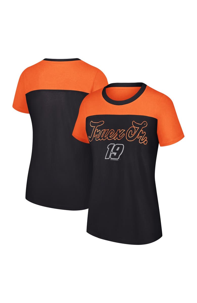 G-III 4HER BY CARL BANKS Women's G-III 4Her by Carl Banks Black Martin Truex Jr Cheer Color Blocked T-Shirt, Main, color, Black