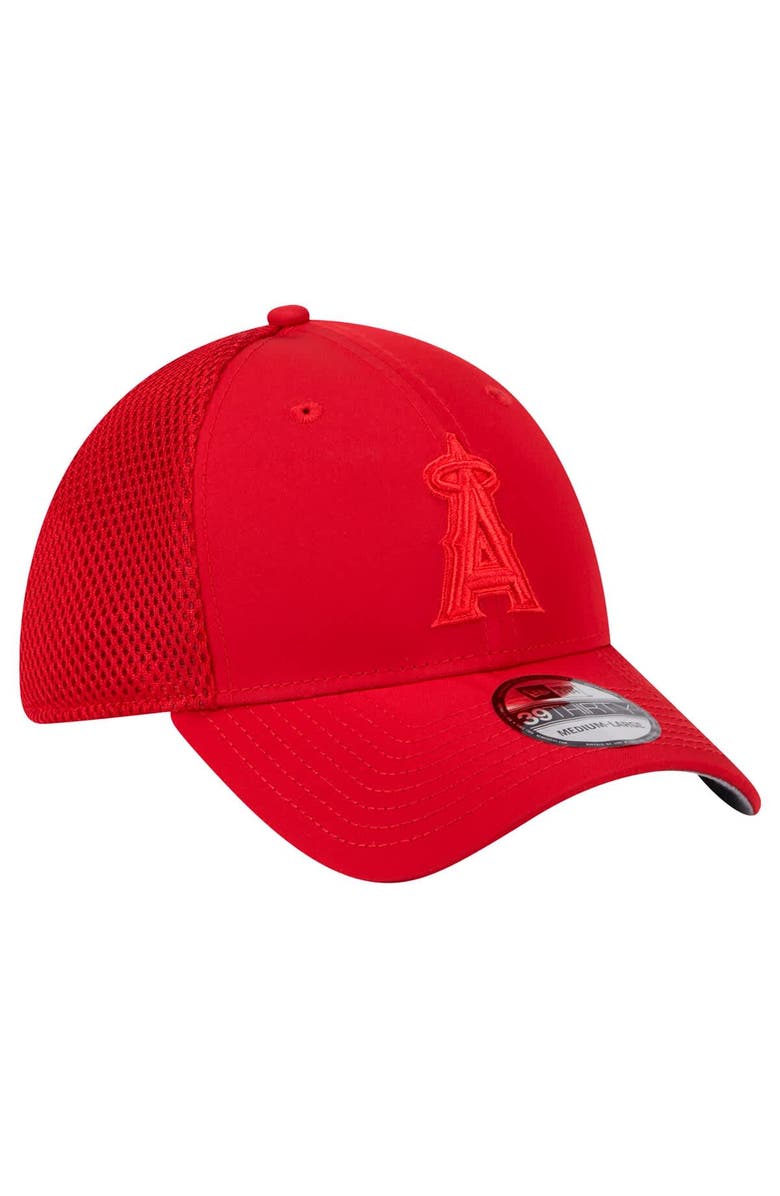 New Era Men's New Era Red Los Angeles Angels Team Tone 39THIRTY Flex Hat, Alternate, color, Red