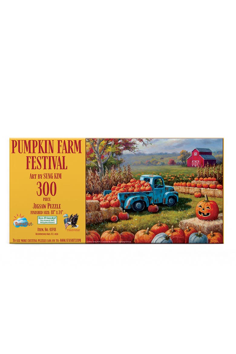 Pumpkin Farm Festival 300 piece Jigsaw Puzzle for Adults, Alternate, color, Multicolor