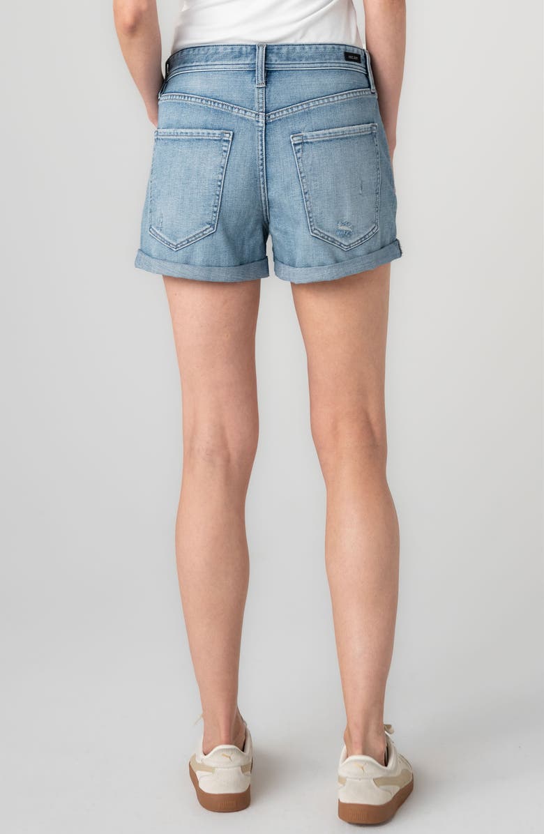 Liverpool Los Angeles Cuffed Relaxed Denim Shorts, Alternate, color, Denver