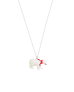 Fable England Cosy Polar Bear Silver Chain Necklace