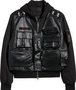 RtA Geronimo Tactical Mixed Media Hooded Bomber Jacket