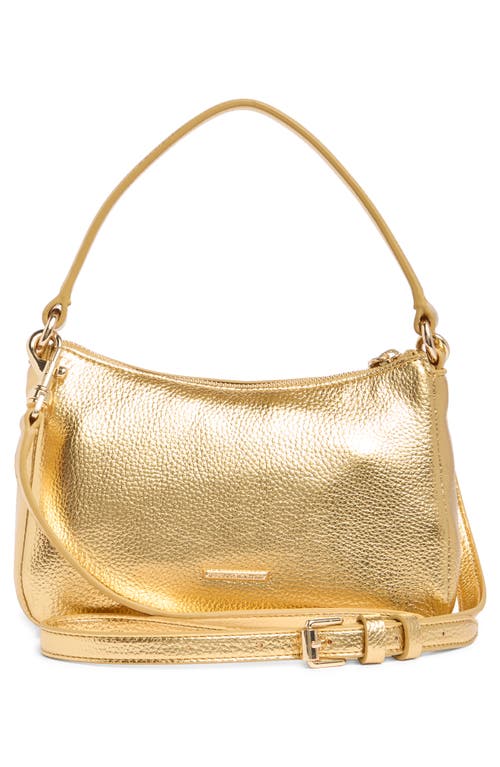 Rebecca Minkoff Megan Mini Shoulder Bag In Gold