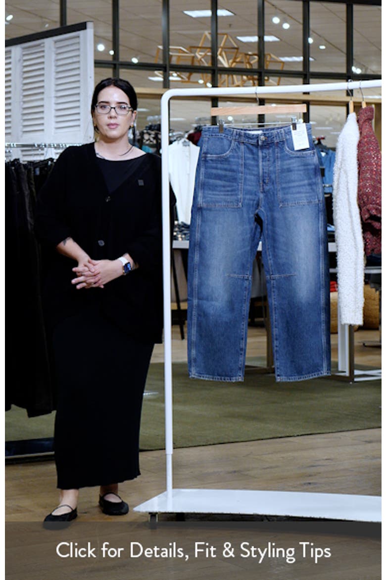 The Darted Utility Barrel Leg Jeans video