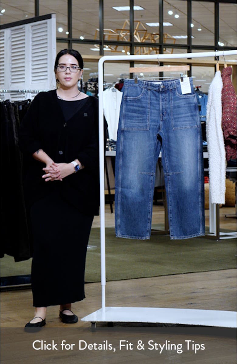 The Darted Utility Barrel Leg Jeans, sales video thumbnail