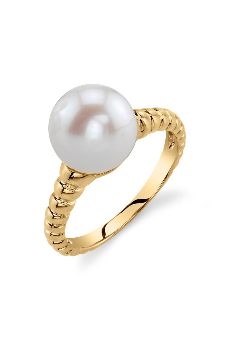 Freshwater Pearl Terrie Ring, Main, color, Yellow Gold