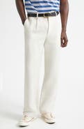Noah Single Pleat Hemp Canvas Trousers