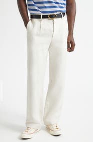 Noah Single Pleat Hemp Canvas Trousers