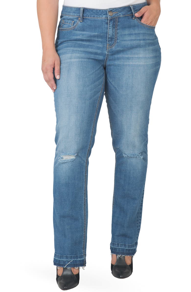 Standards & Practices High Waist Straight Leg Jeans, Main, color, 