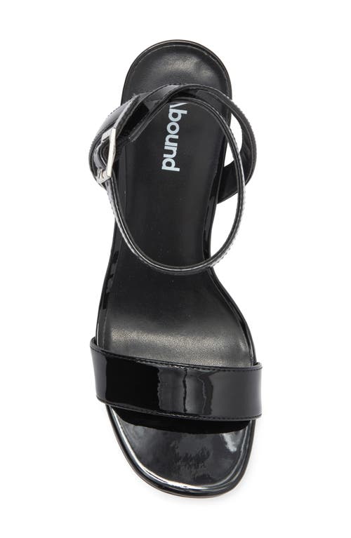 Abound Monica Block Heel Platform Sandal In Black Patent