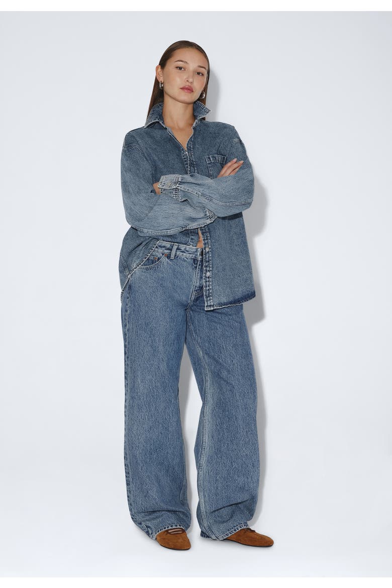 Hill Low Relaxed Jeans, Alternate, color, Drift Sky Retro
