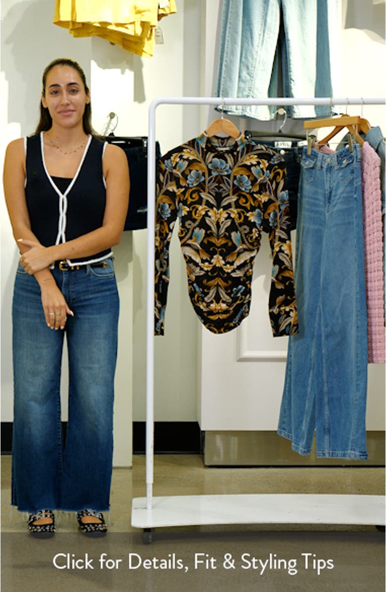 Snake Garden Black Jersey Top, sales video thumbnail