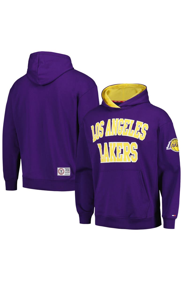 TOMMY JEANS Men's Tommy Jeans Purple Los Angeles Lakers Greyson Pullover Hoodie, Main, color, Purple