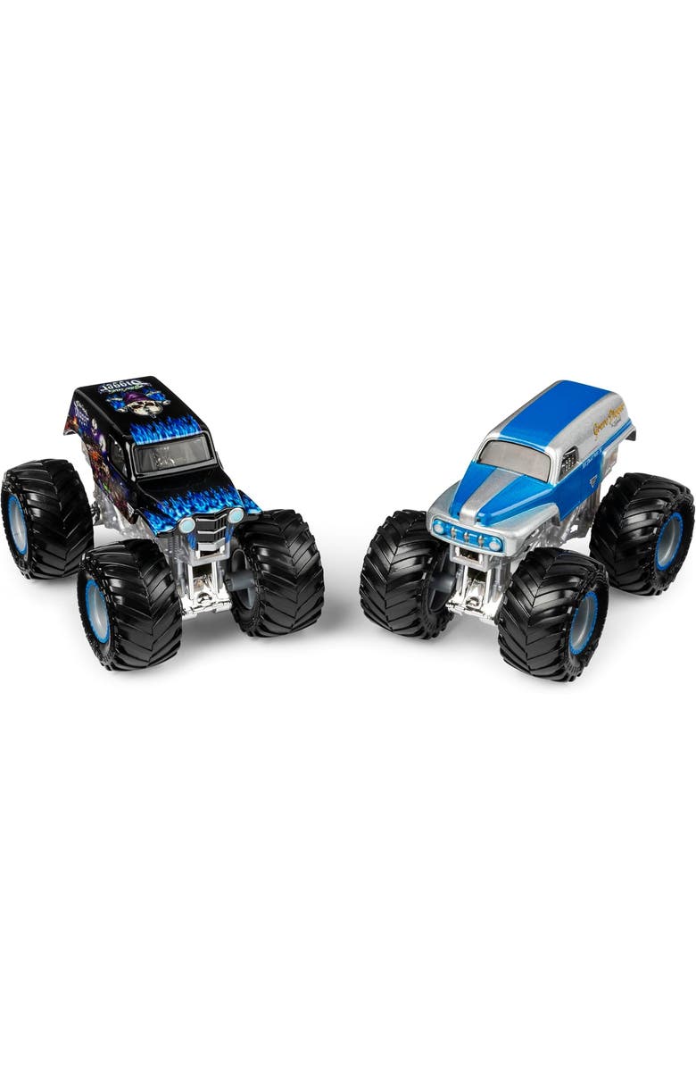 Monster Jam Grave Digger vs Son-Uva Digger Monster Truck Duo Pack- True Metal 164 Scale Die-Cast with Original Grave Digger Paint and Body, Alternate, color, Black
