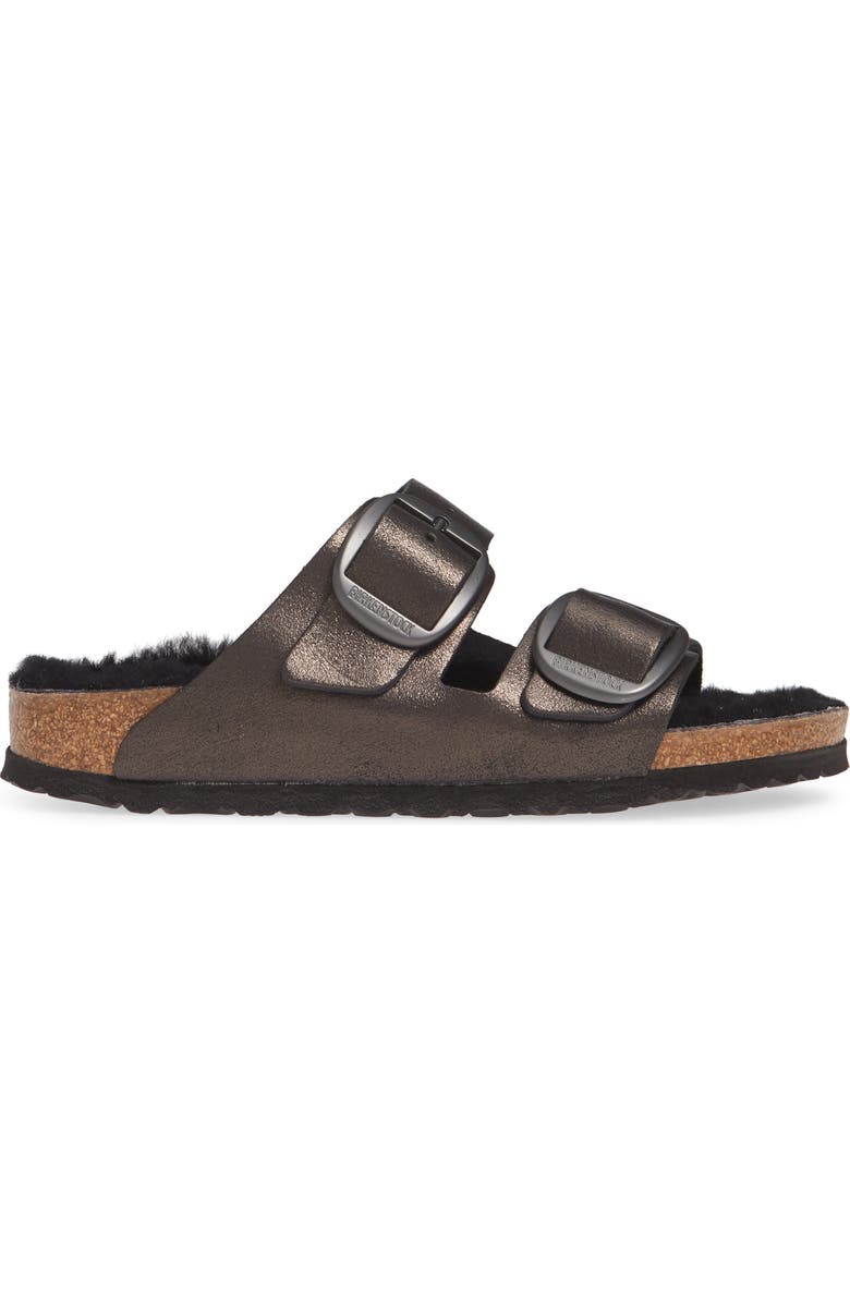 Birkenstock Perfect Pairs Arizona Big Buckle Sandal with Genuine Shearling Lining, Alternate, color,