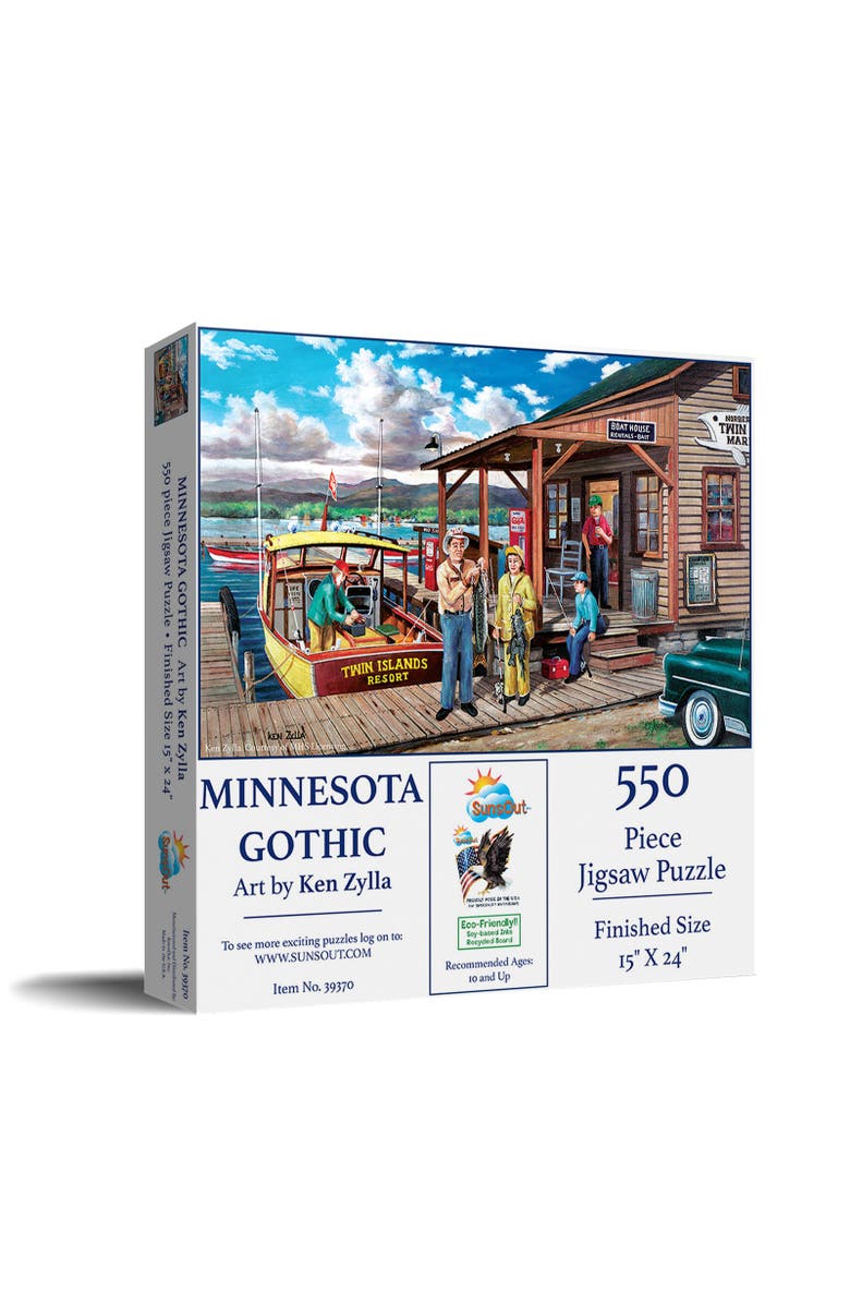 Sunsout Minnesota Gothic 550 piece Jigsaw Puzzle for Adults, Main, color, Multicolor