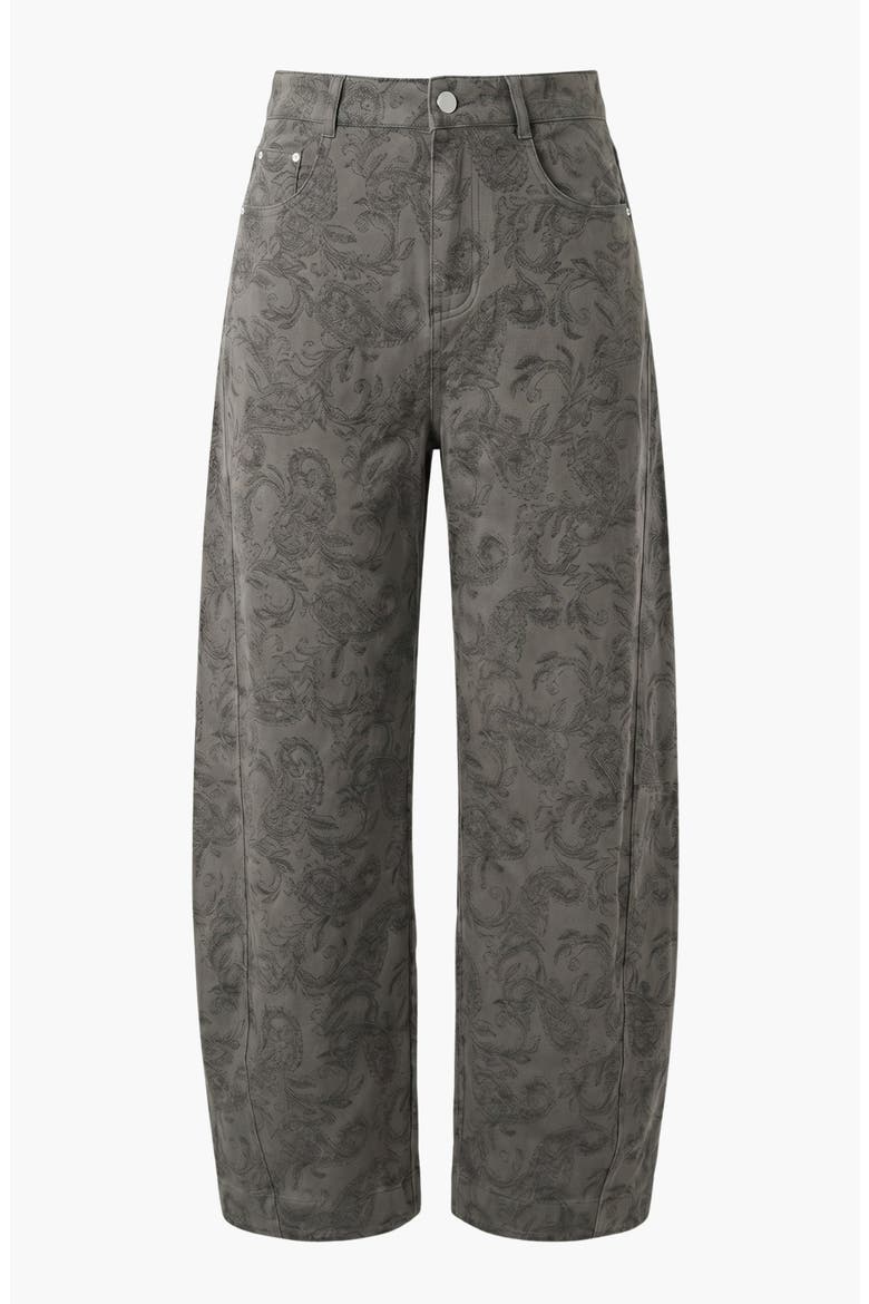 Textured Wide Leg Pants, Main, color, Charcoal
