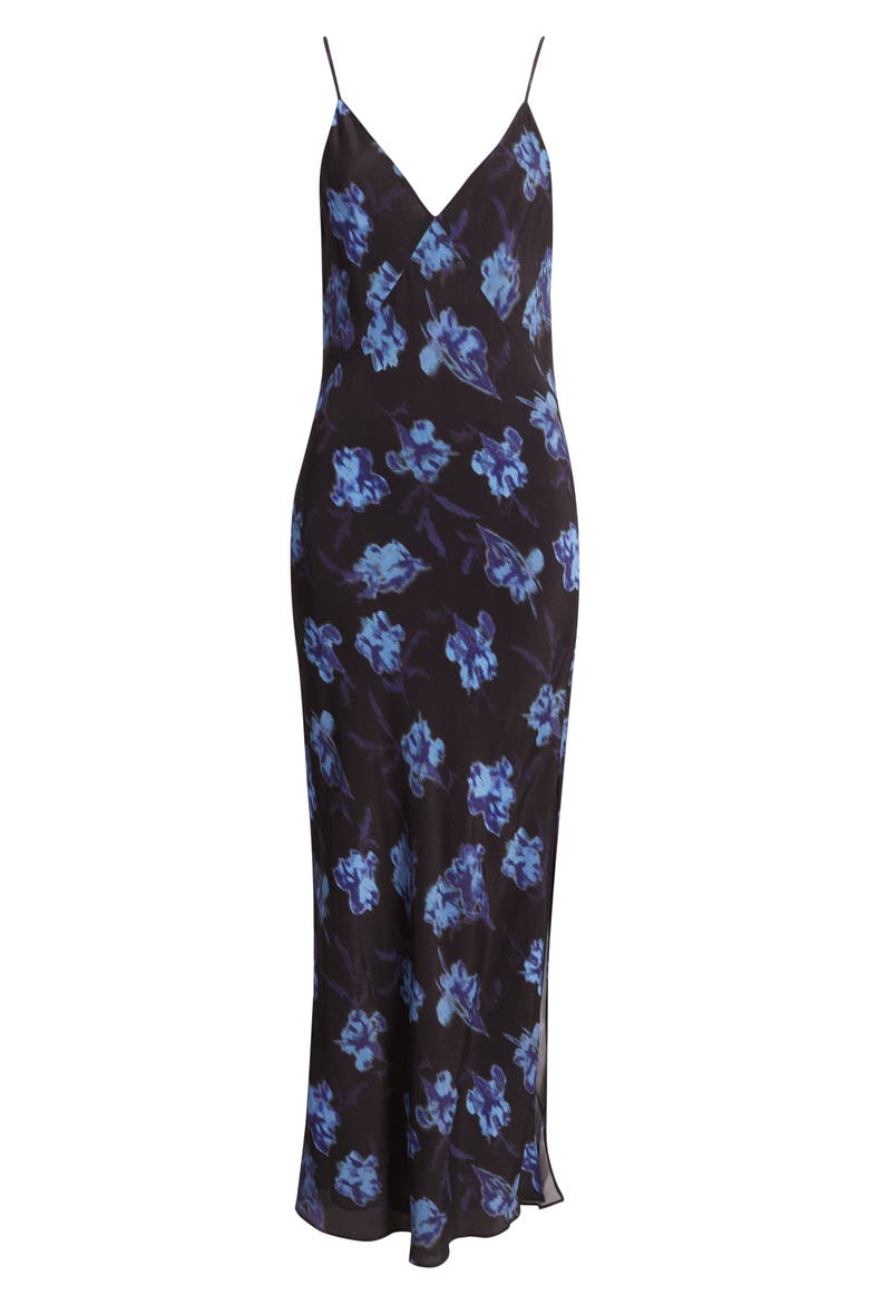 Larissa Floral Print Sleeveless Maxi Dress, Alternate, color, BLACK FLORAL