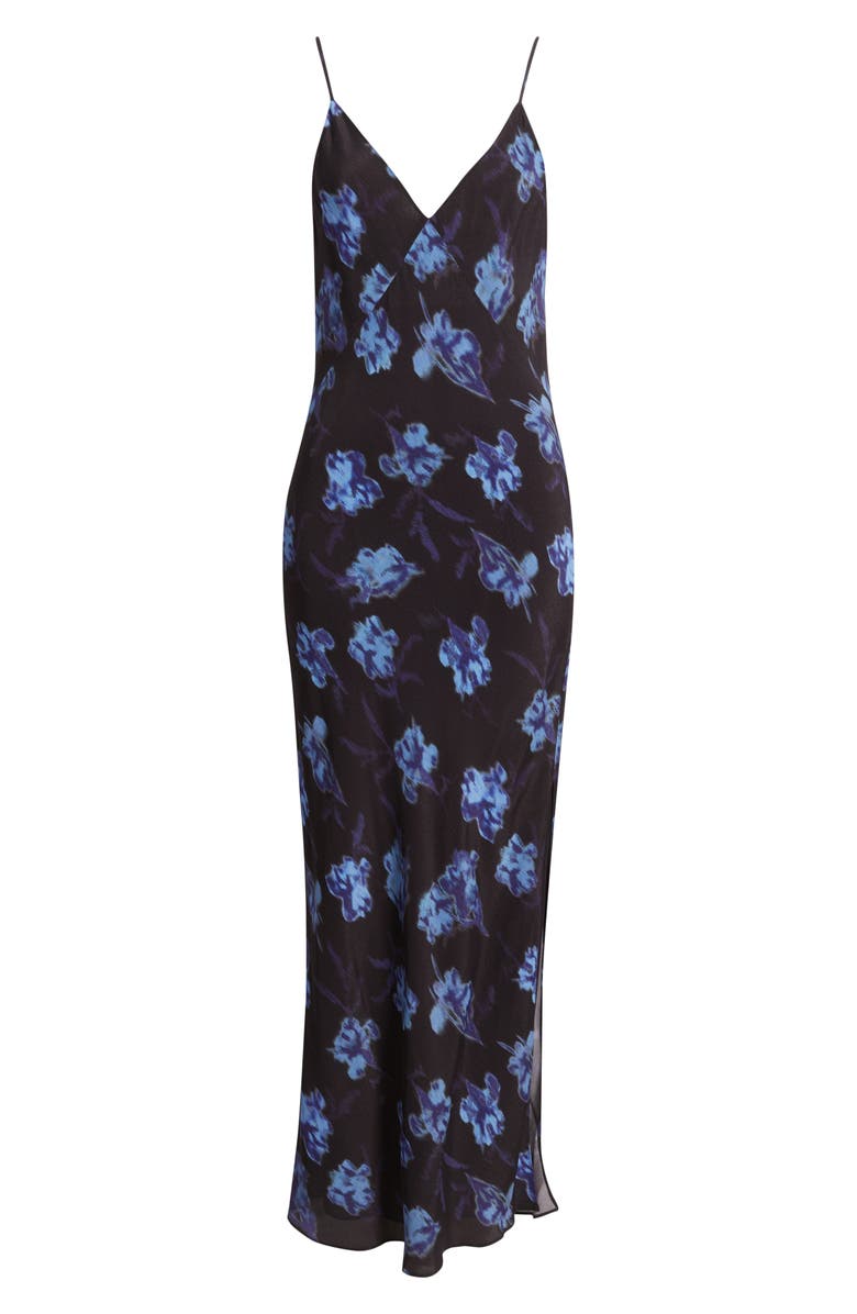 rag & bone Larissa Floral Print Sleeveless Maxi Dress, Alternate, color, Black Floral