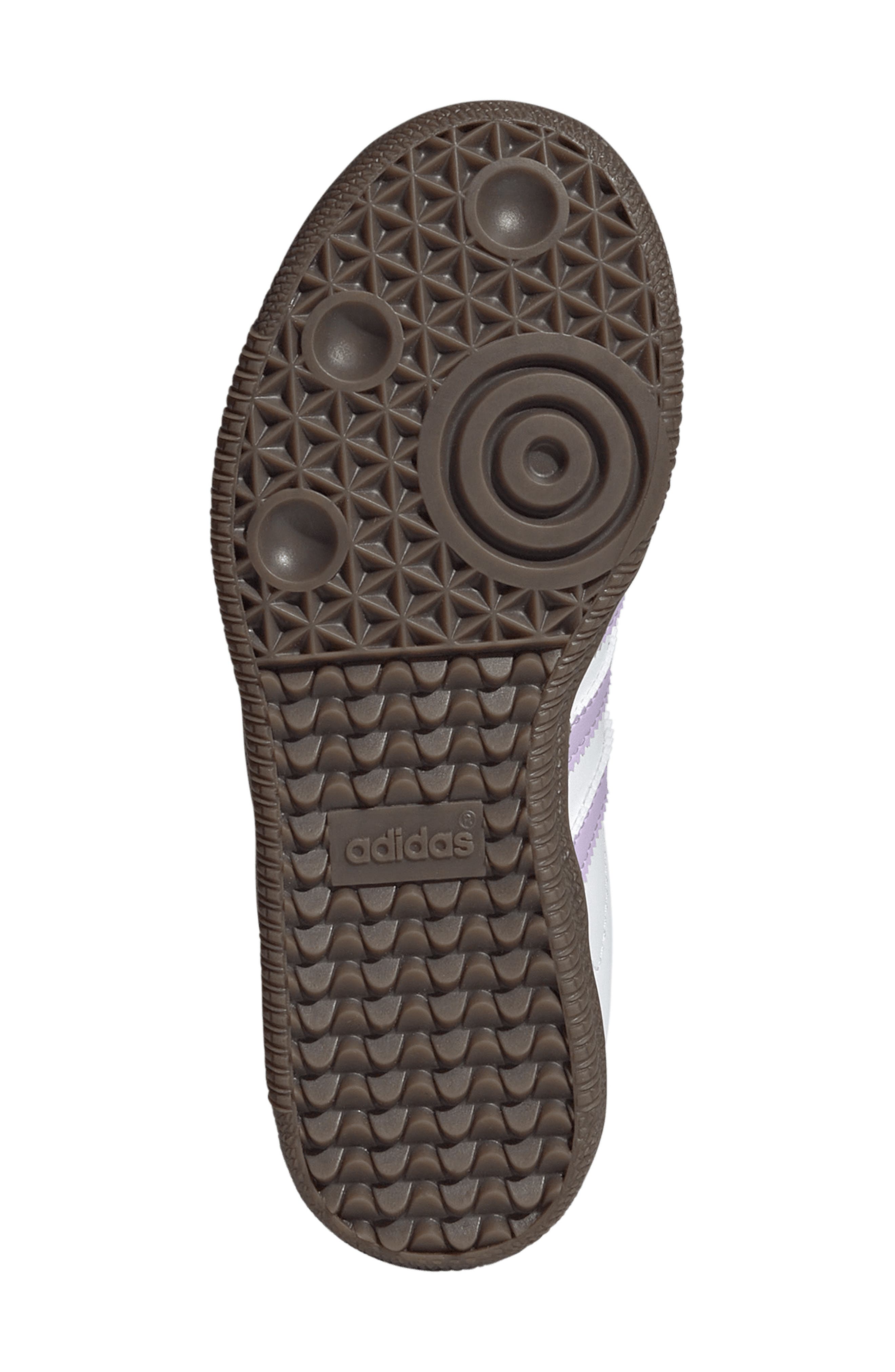 adidas Kids' Samba OG Sneaker, Alternate, color, White/ Powder Plum/ Gum