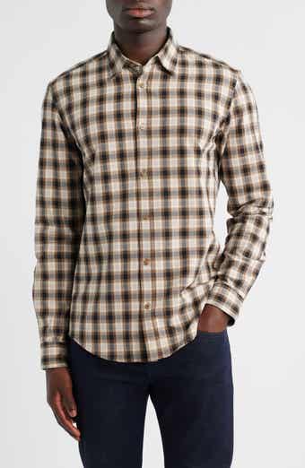 Roan Slim Fit Plaid Cotton Button-Up Shirt