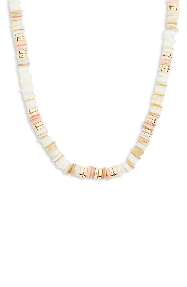 NORDSTROM RACK Heshi Bead Necklace, Main, color, Pastel Multi- Gold