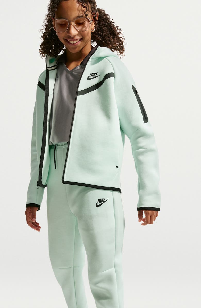 Nike Kids' Sportswear Tech Fleece Joggers, Alternate, color, Barely Green/ Black