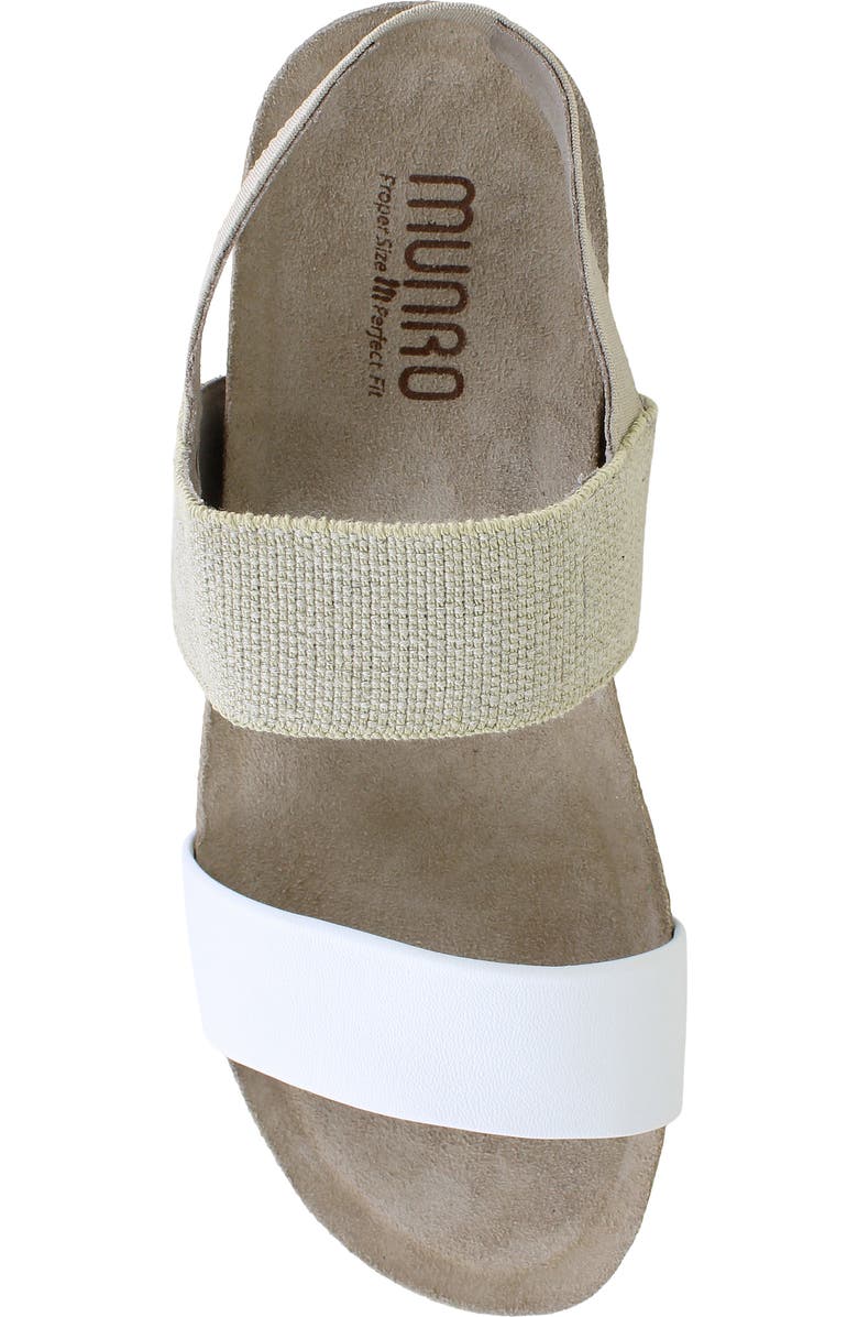 Munro Pisces Sandal, Alternate, color, White/ Natural