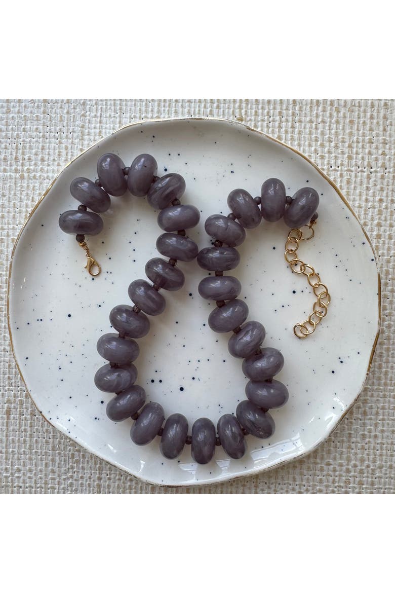 Silver Lining Grey Necklace, Alternate, color, Grey