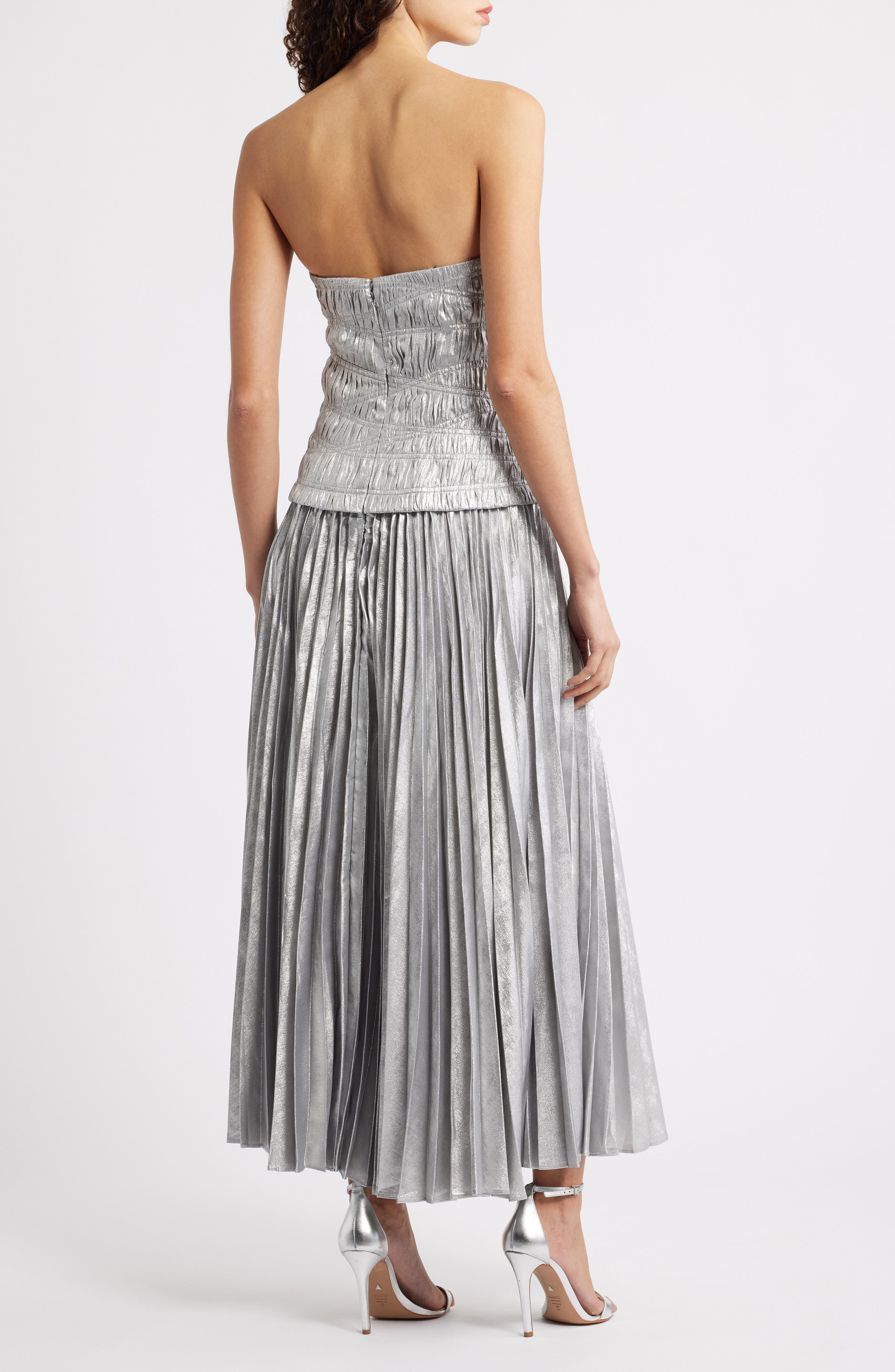 Rockland Strapless Midi Dress - image 2