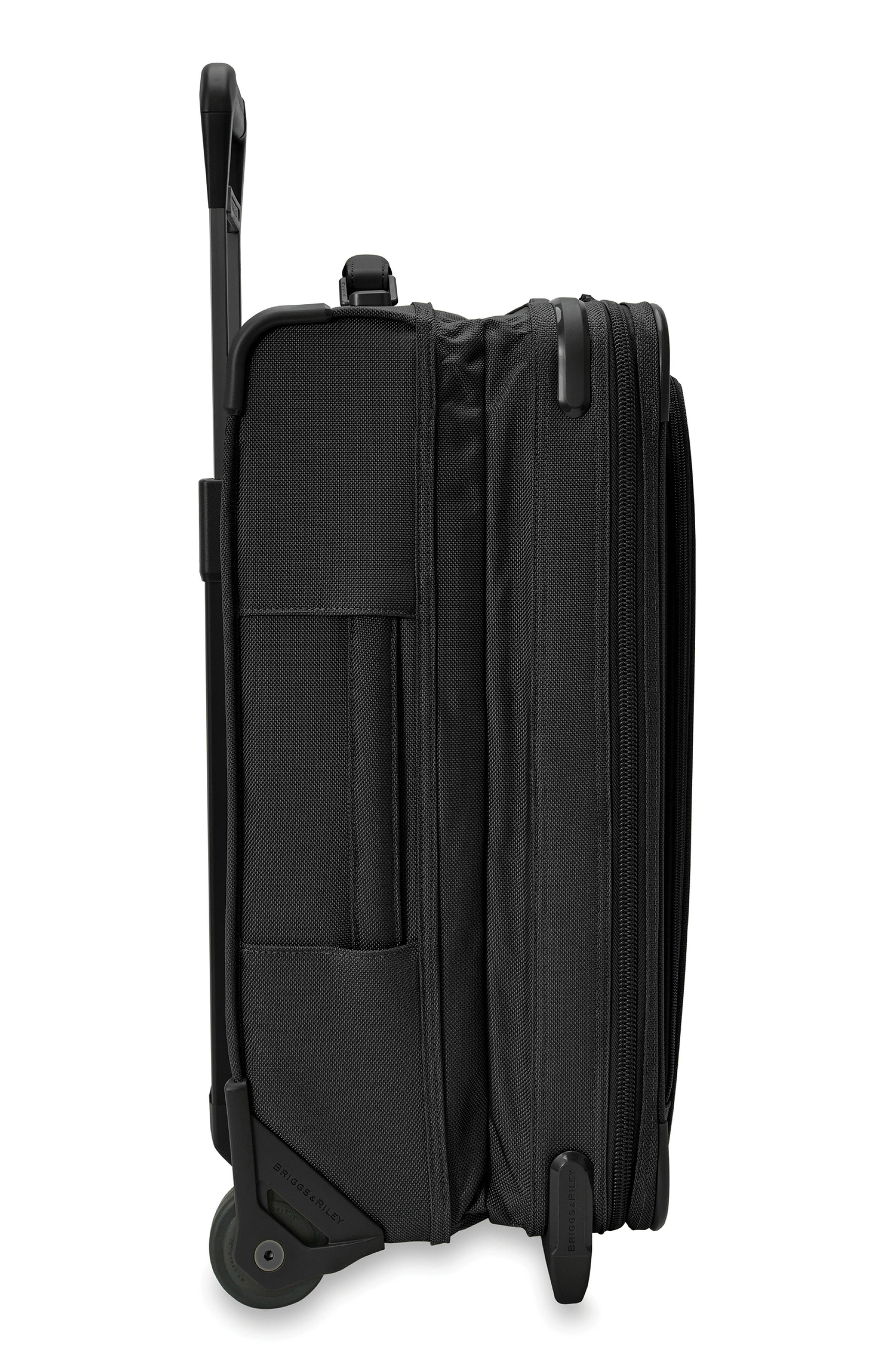 Briggs & Riley Baseline Essential 22-Inch Expandable 2-Wheel Carry-On Bag, Alternate, color, Black