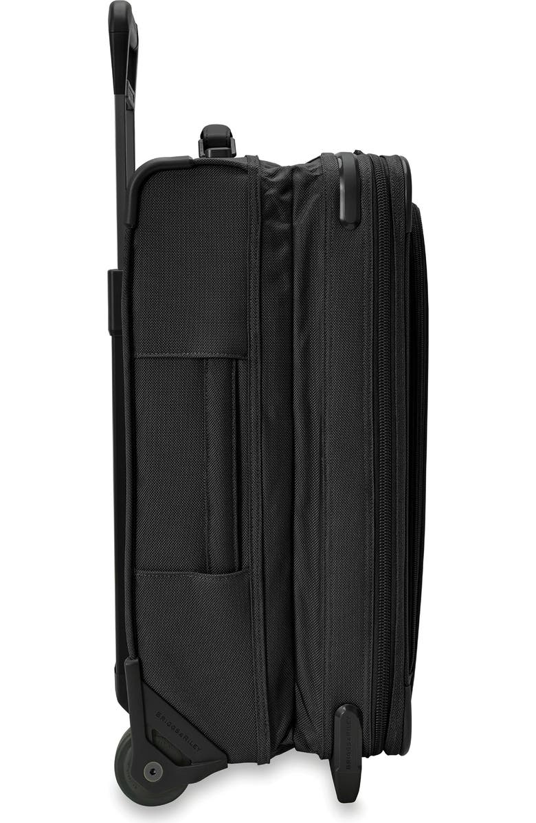 Briggs & Riley Baseline Essential 22-Inch Expandable 2-Wheel Carry-On Bag, Alternate, color, Black