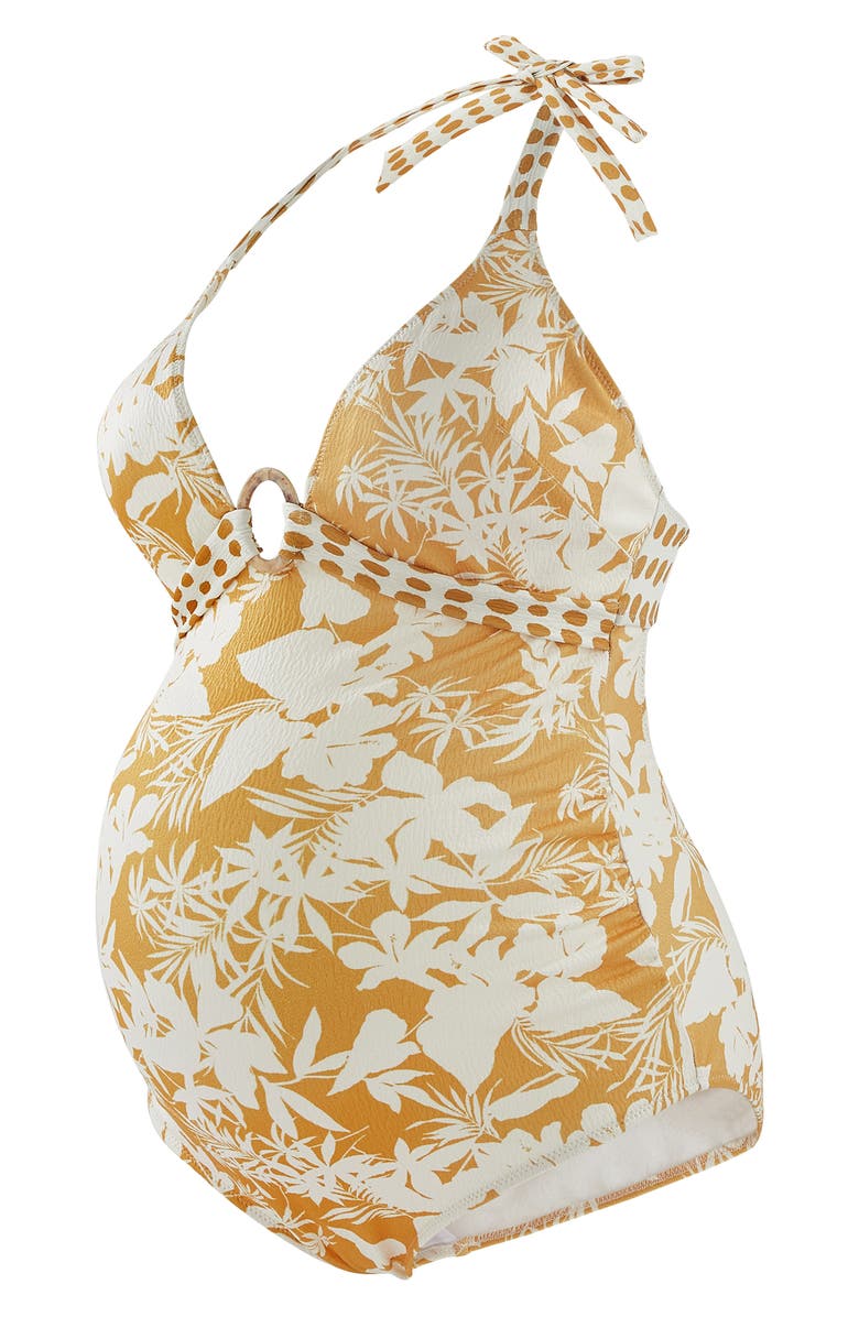 Cache Coeur Antigua One-Piece Maternity Swimsuit, Alternate, color,