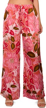 MELLODAY Satin Wide Leg Pants