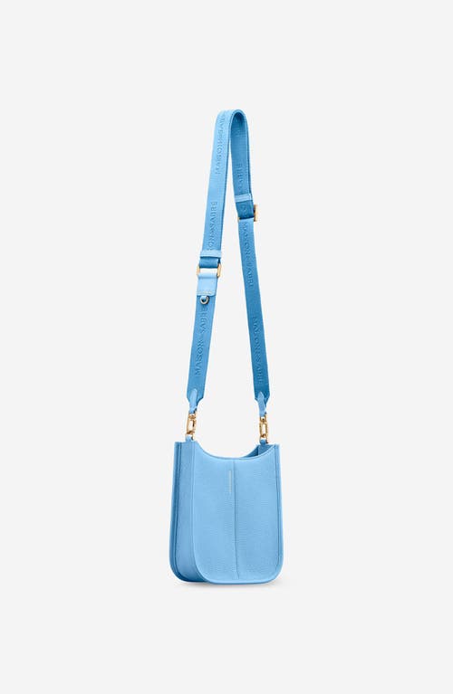 Maison De Sabre Maison De Sabré Mini Leather Saddle Bag In Sky Blue