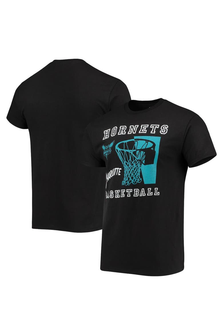 Men's Junk Food Black Charlotte Hornets Slam Dunk T-Shirt, Alternate, color, Black