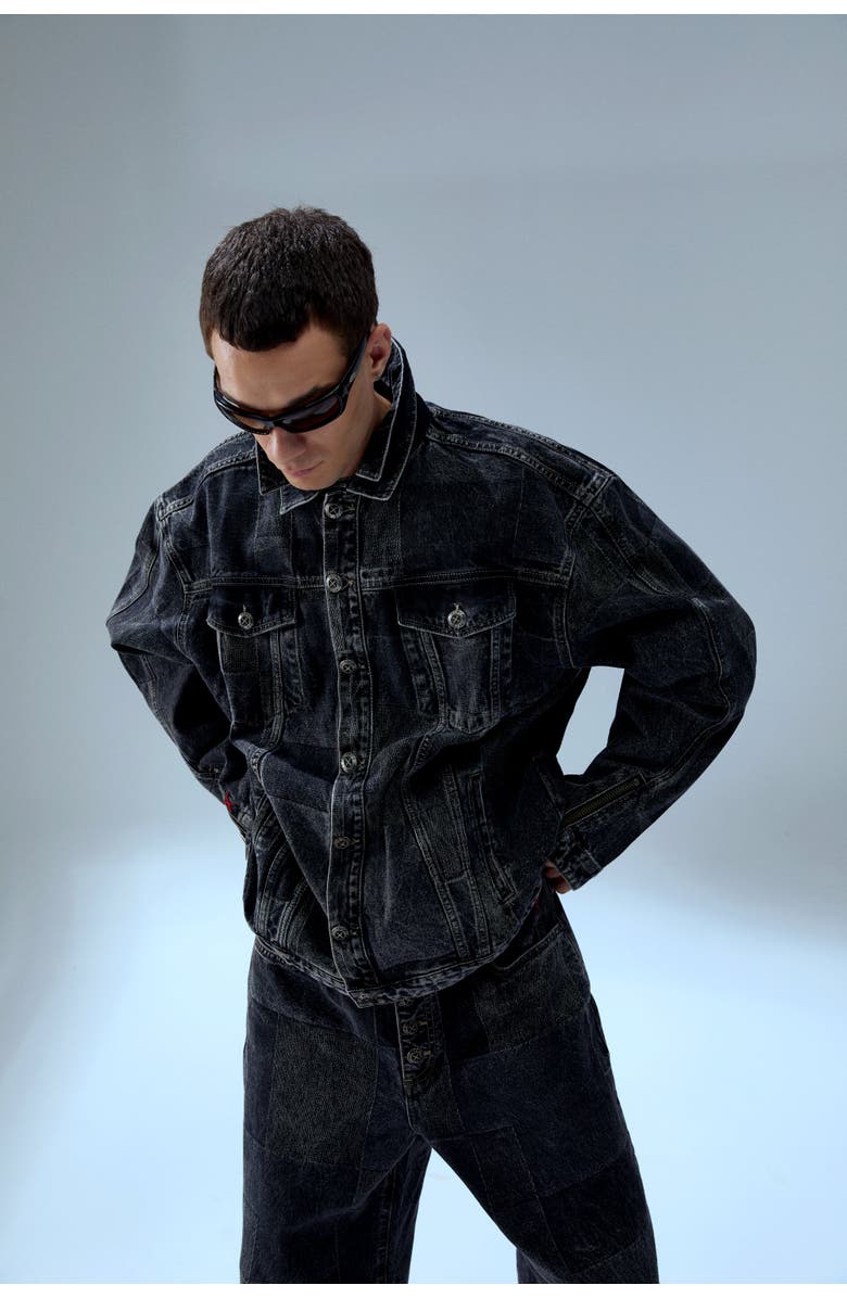 PCFG Your *Itch Colorblocked Denim Pant, Alternate, color, Black