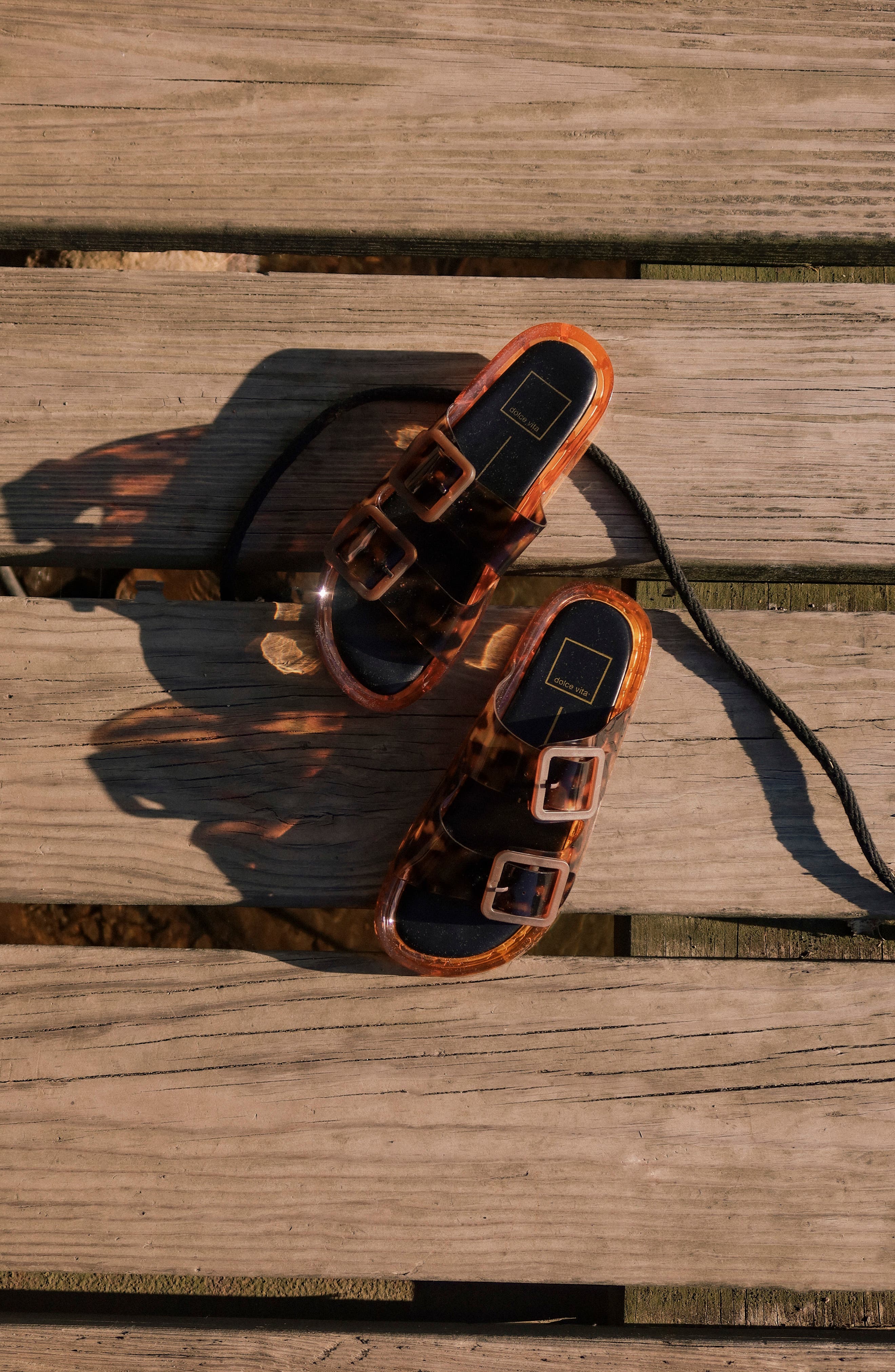 Julio Jelly Sandal, Alternate, color, TORTOISE VINYL