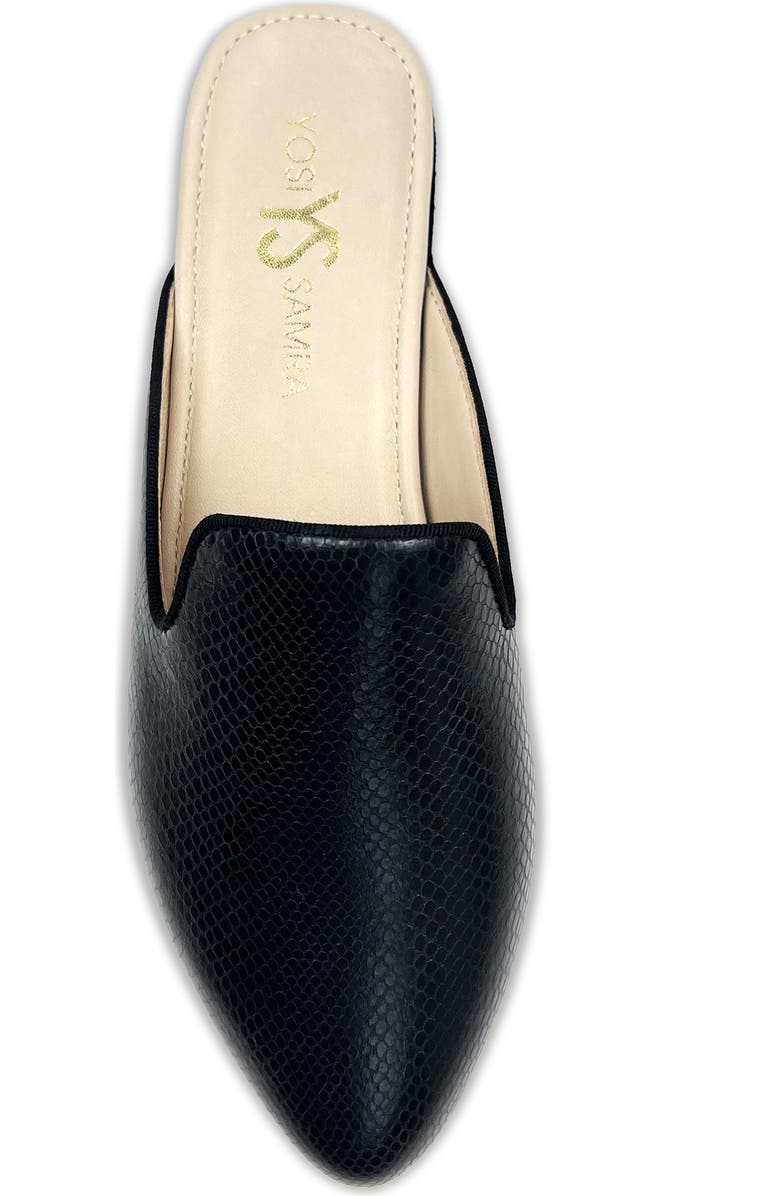 Yosi Samra Vidi Snake Embossed Mule, Alternate, color,